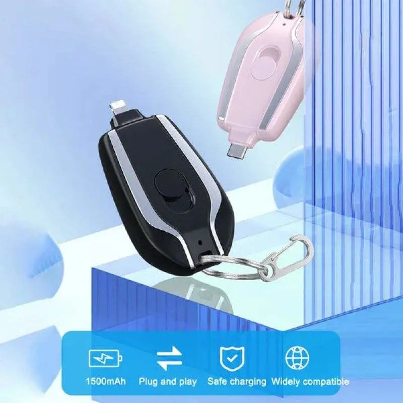 Keychain Portable Mini Power Emergency Power Bank for Apple Android