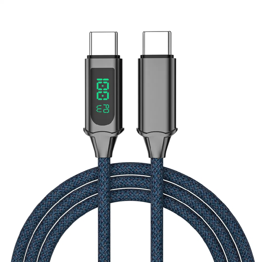 USB C to Type C Pd Cable 100W for MacBook Tablet Switch Xiaomi Samsung 5A Fast Charging Digital Display Phone Data Cable